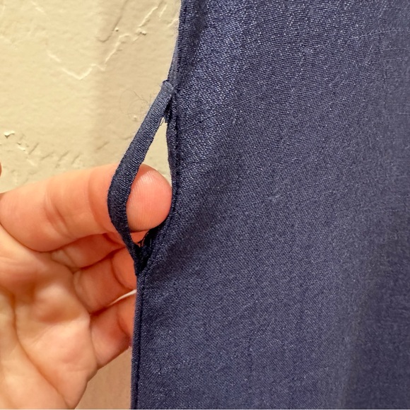 NWT Nanette Lepore Caribbean Texture Navy Blue Midi Dress Women's 10 *NO Belt - Picture 8 of 14